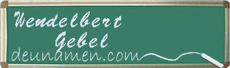 Wendelbert Gebel Visitenkarte